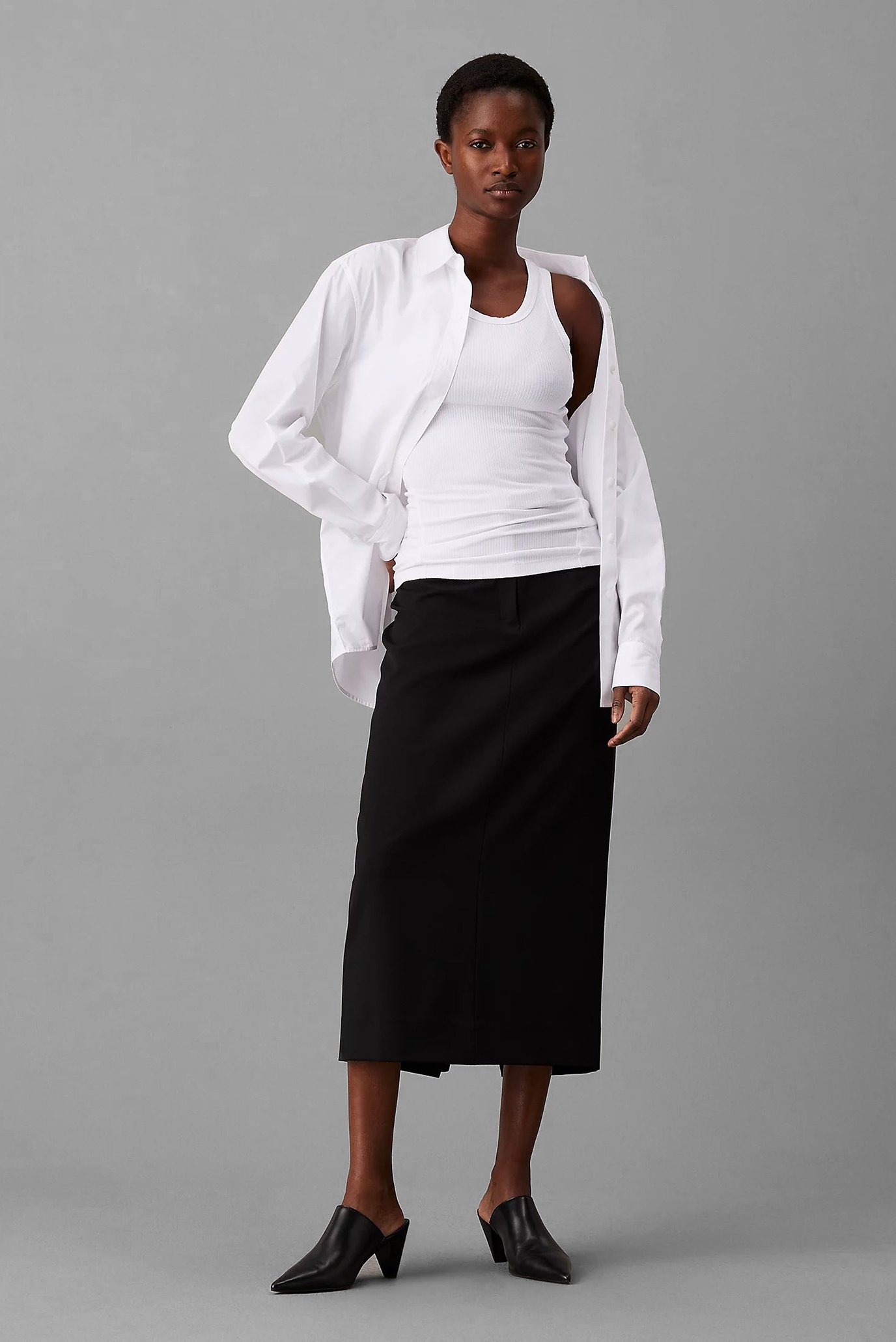 Юбка SOFT CREPE MIDI PENCIL SKIRT 2