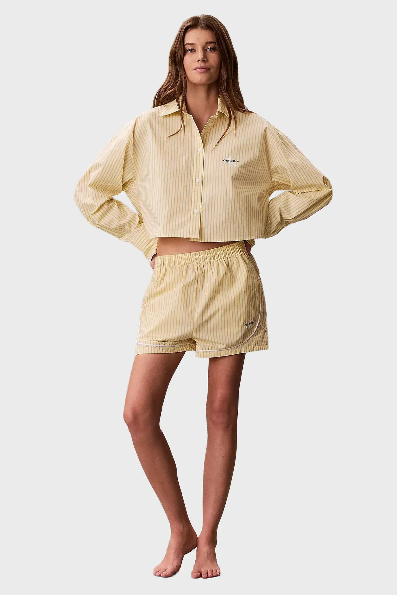 Шорты CK GRAPHIC POPLIN TRACK SHORT 1