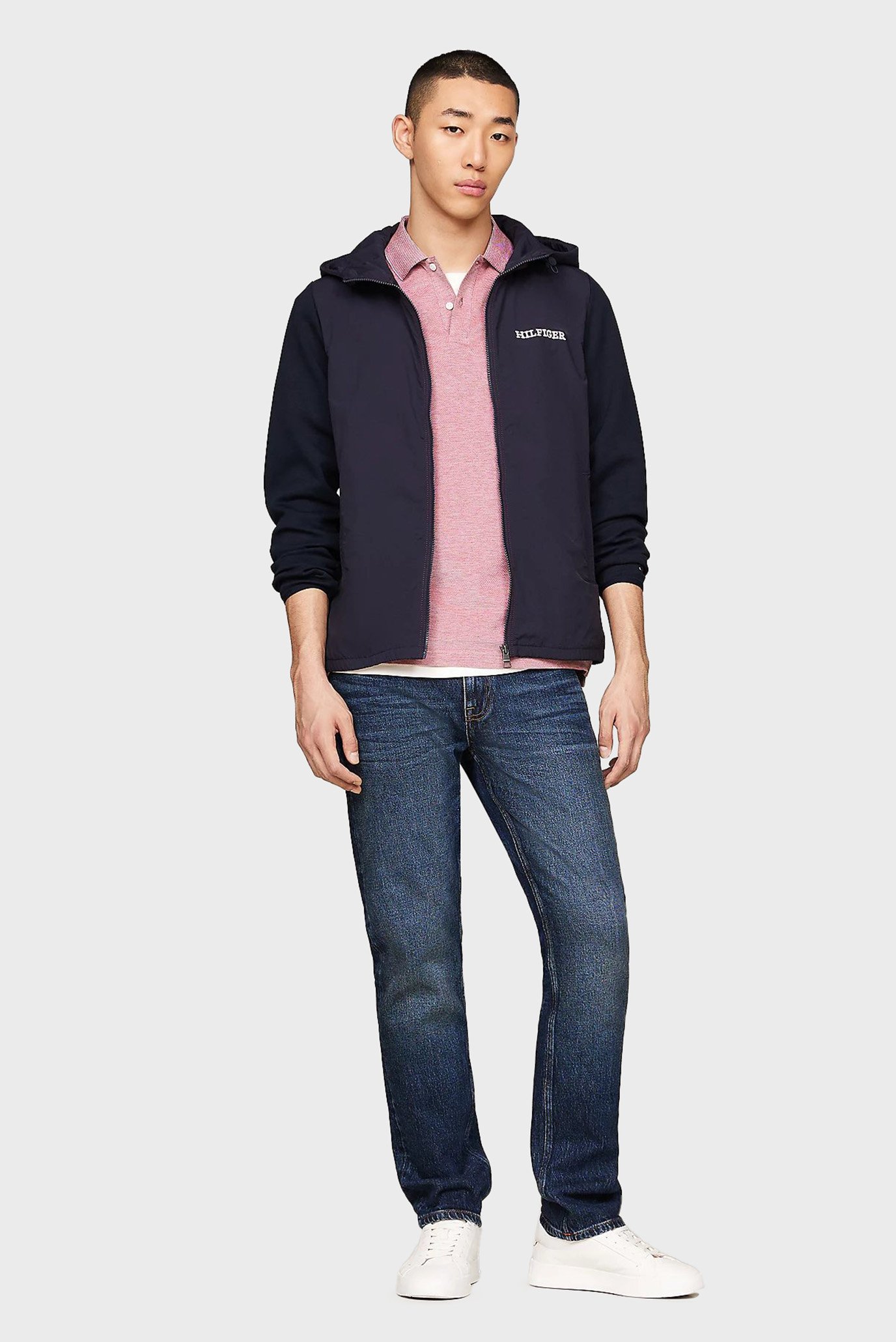 Мужское темно-синее худи MONOTYPE MIX MEDIA HDD ZIP THRU 2