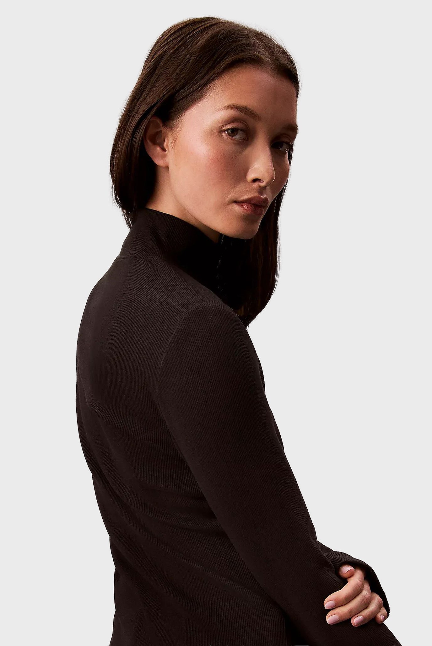 Лонгслив LS WOVEN LABEL TURTLENECKCalvin Klein Jeans Лонгслив LS WOVEN LABEL TURTLENECK 5