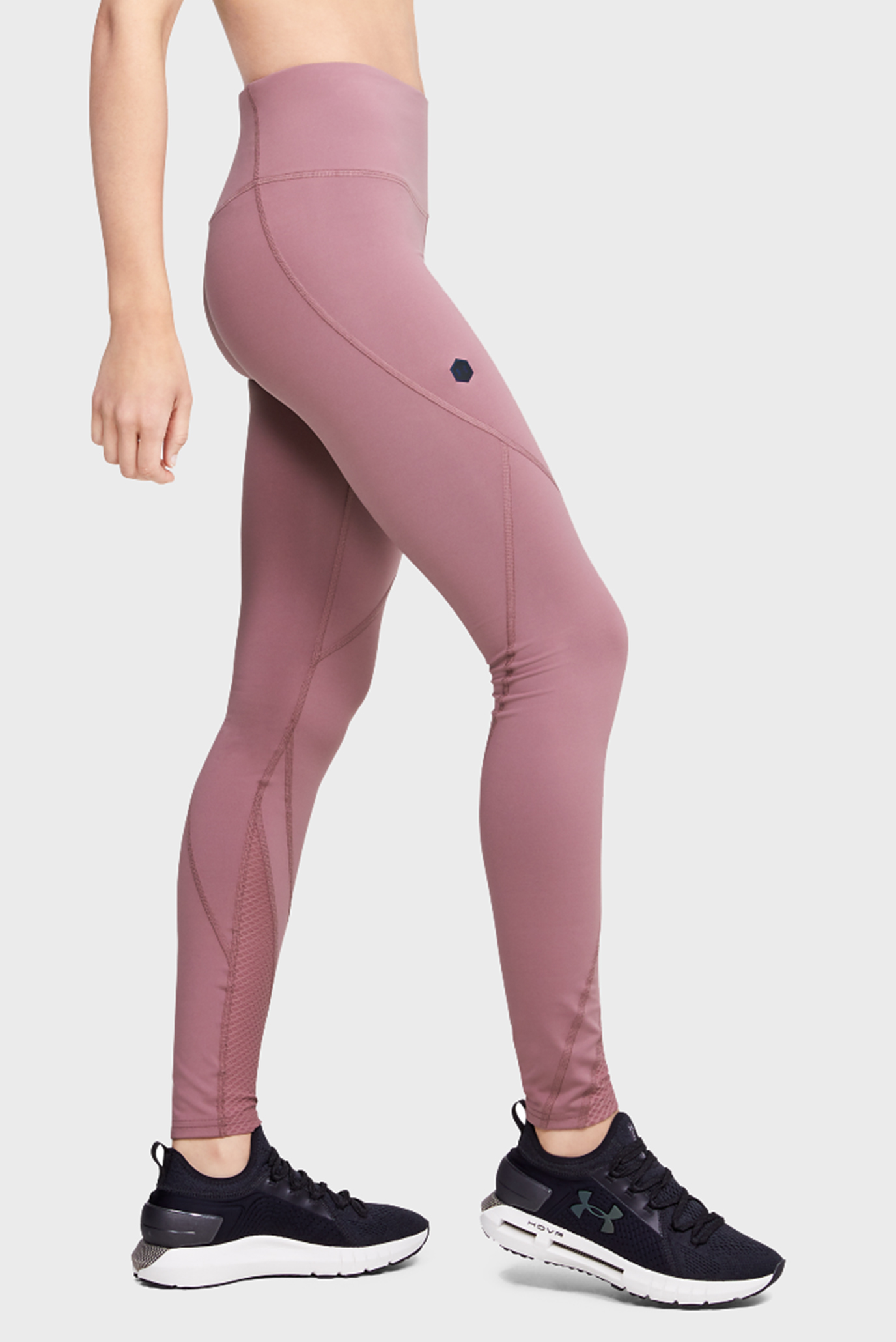 Женские розовые тайтсы UA Rush 3