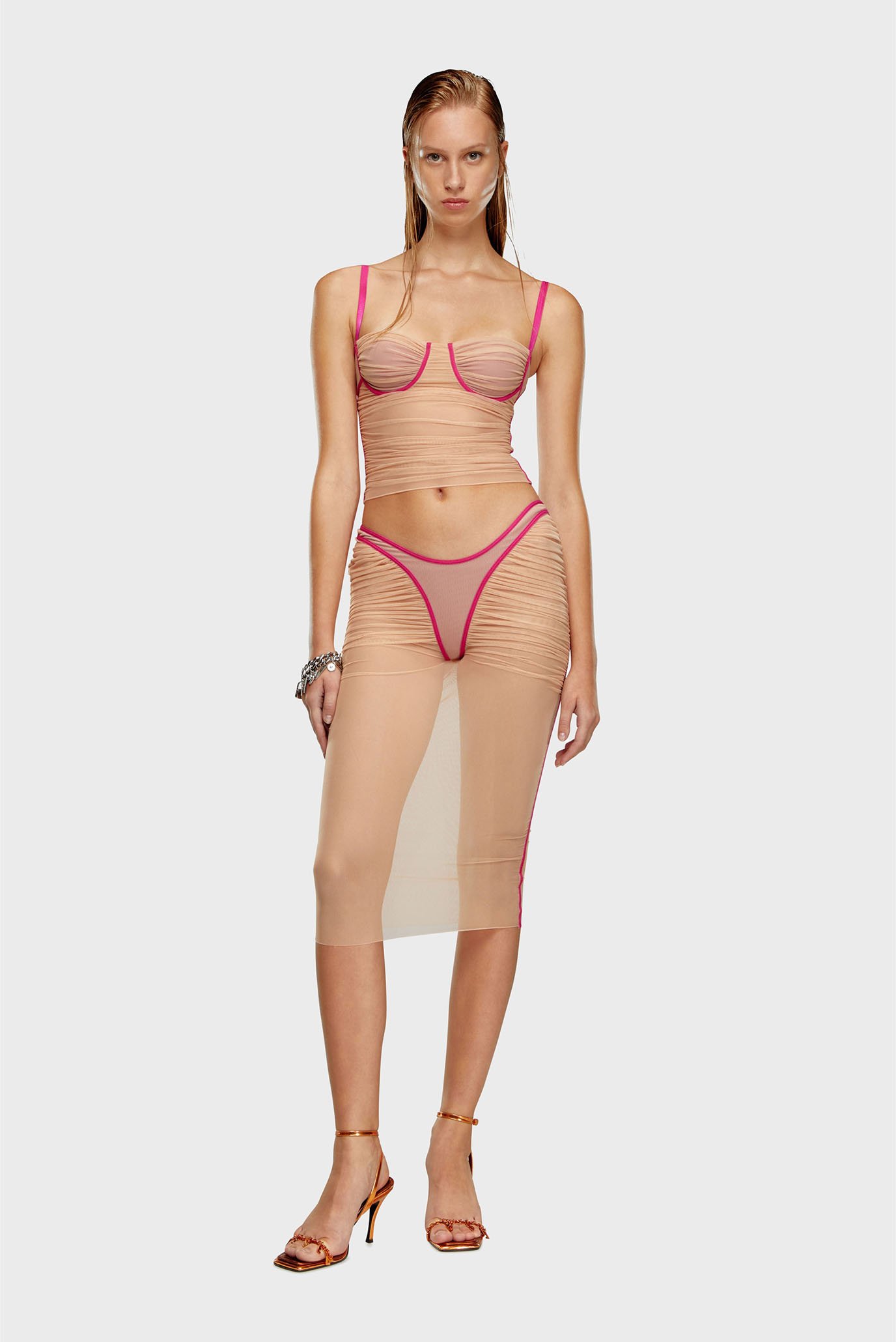 Женский бежевый топ T-HAILYNA 2