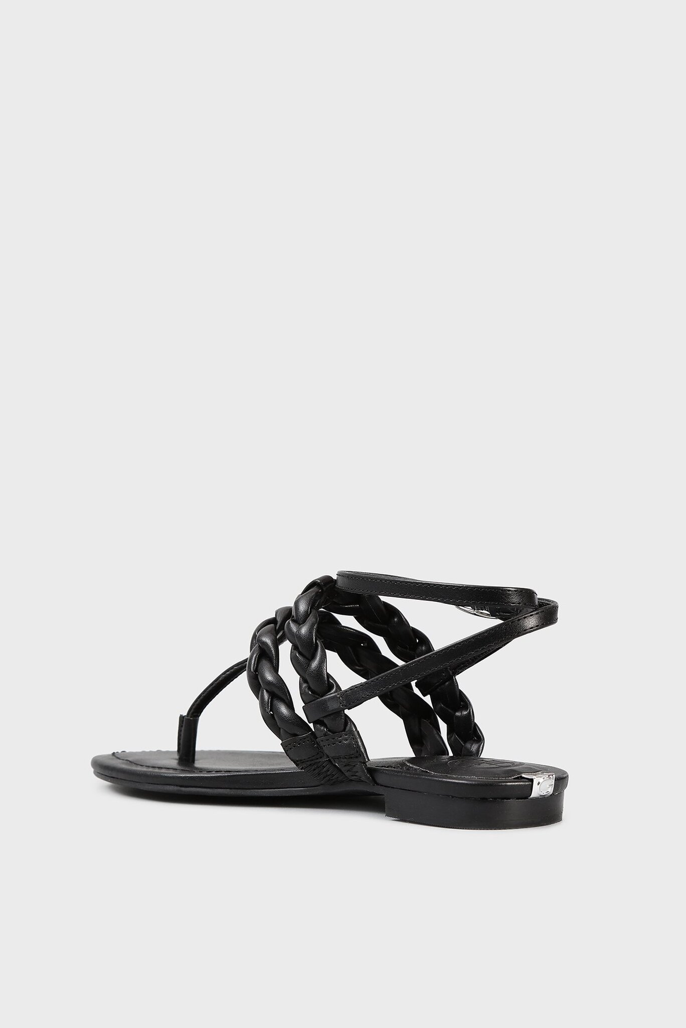 Женские черные сандалии 4