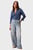 Джинсы THE WIDE LEG CK DISTRESSED INDIG