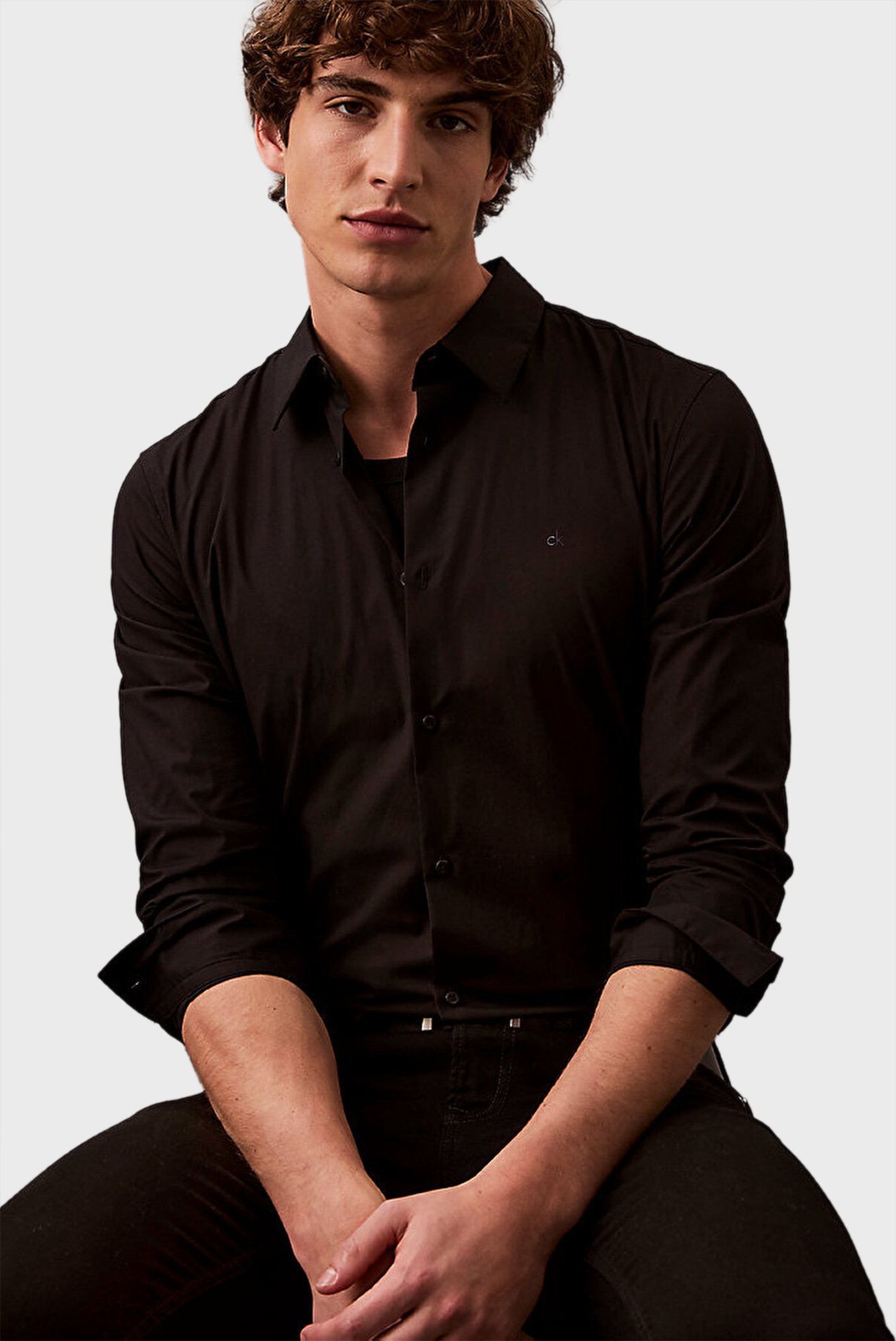 Рубашка LS SOLID STRETCH SLIM SHIRT 1
