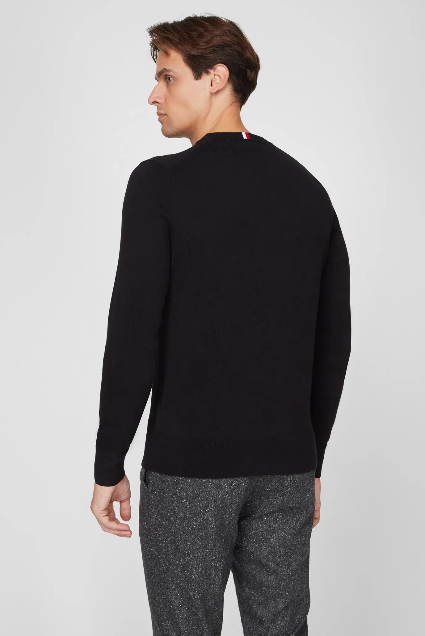 Мужской черный джемпер PIMA COTTON CASHMERE 8