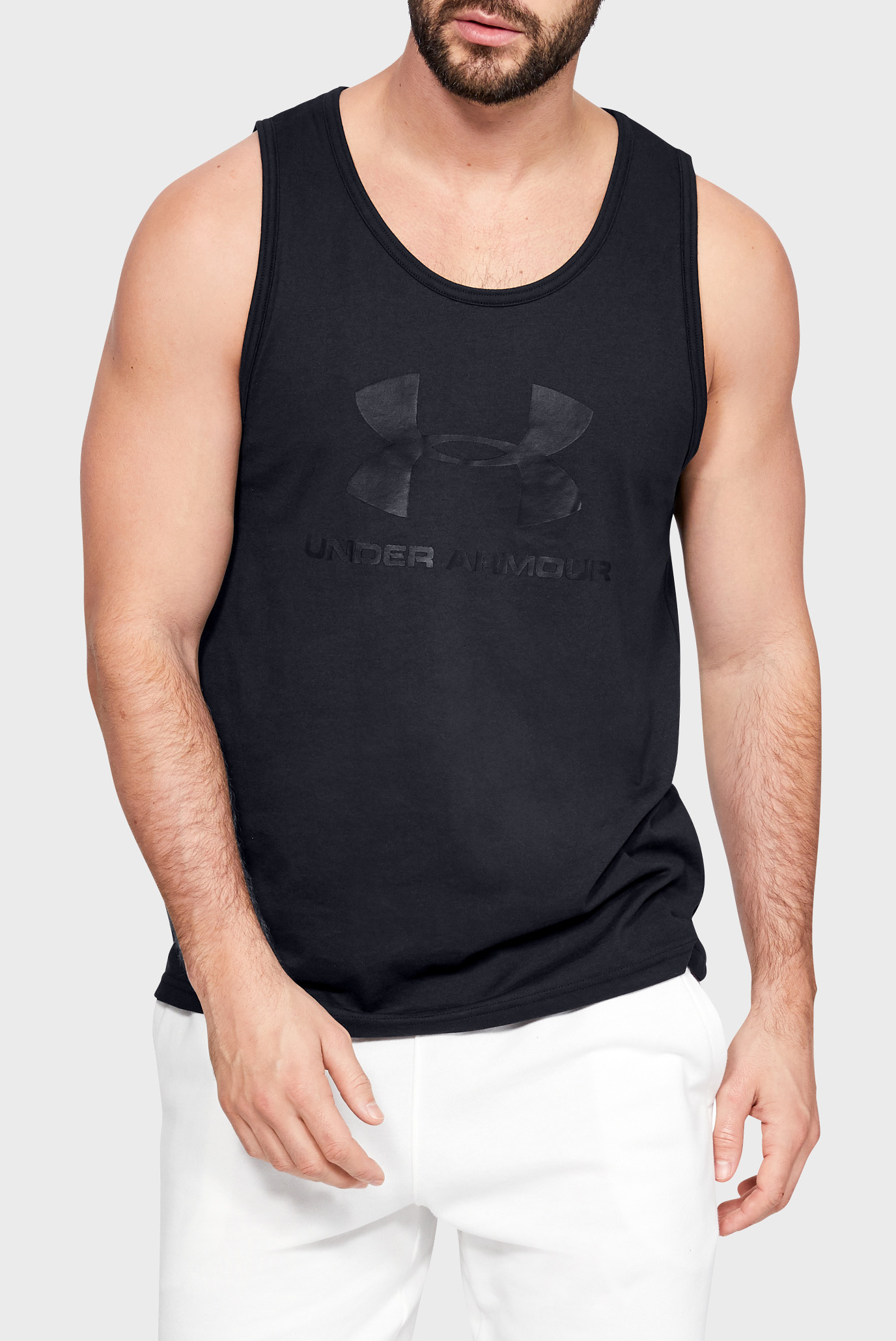 Мужская черная майка SPORTSTYLE LOGO TANK 10
