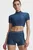 Топ HeatGear Crop Mock SS-BLU