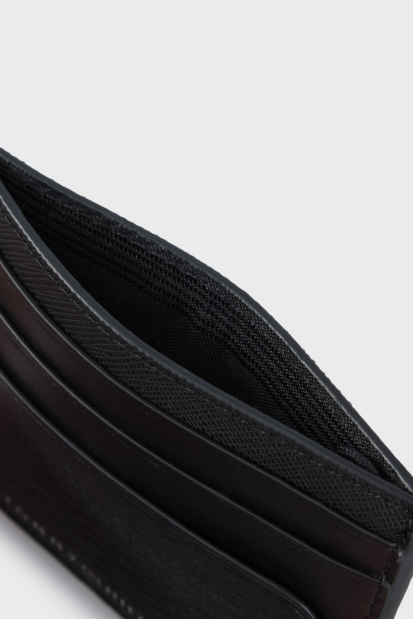 Мужской черный кожаный кардхолдер TH PLAQUE CC HOLDER 2