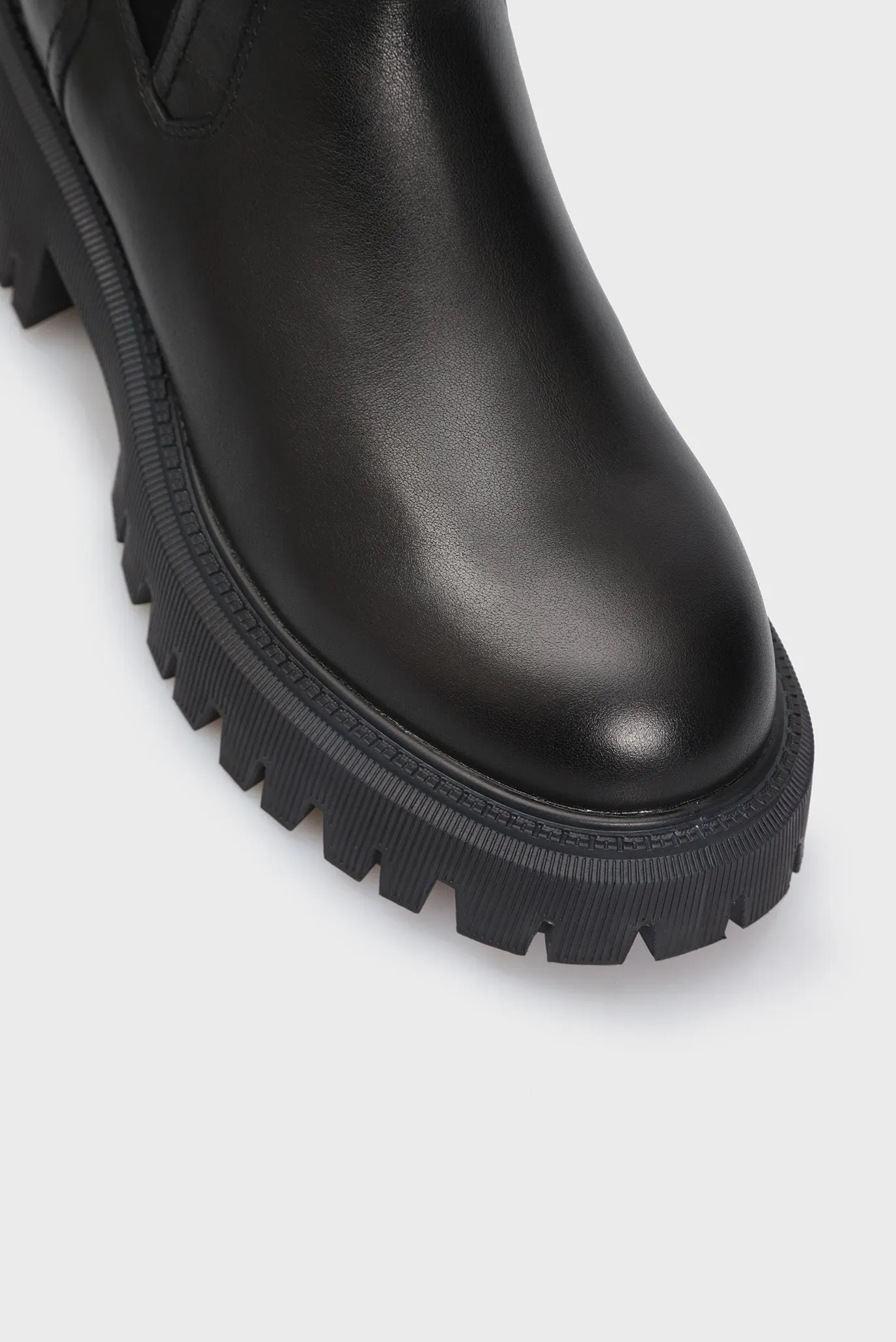 Женские черные кожаные челси Realza 5