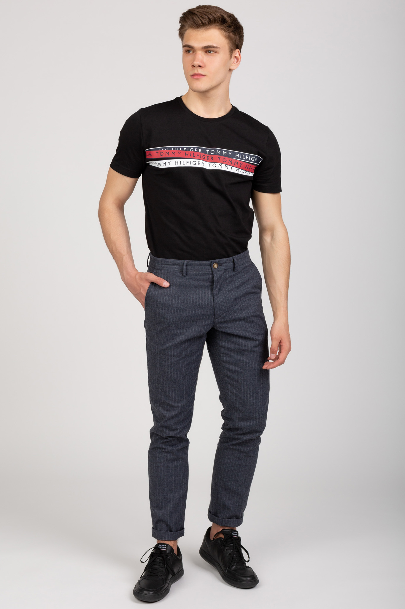 Штаны DENTON WOOL LOOK STRIPE 4