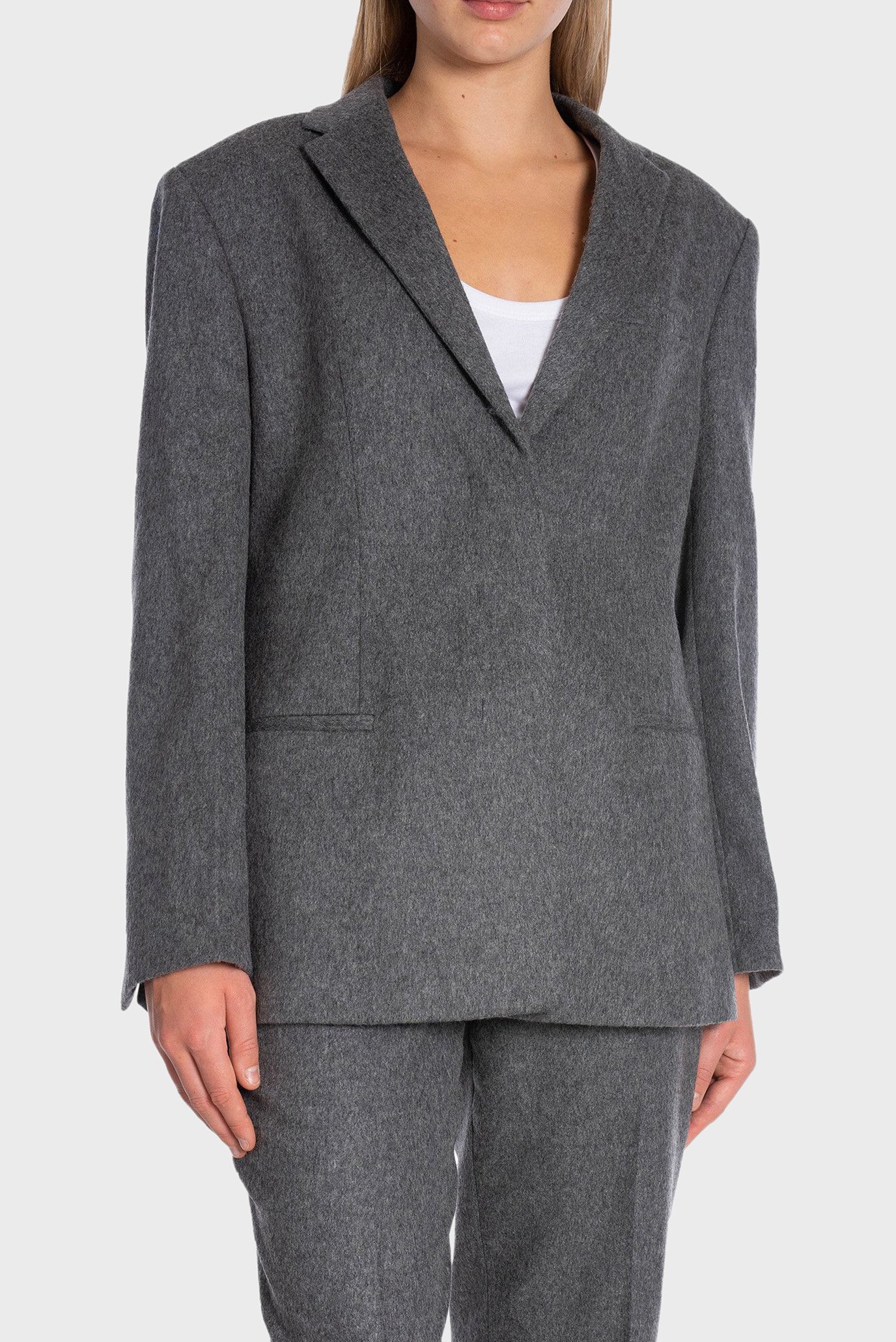 Пиджак FLANNEL WOOL TAILORED BLAZER 4