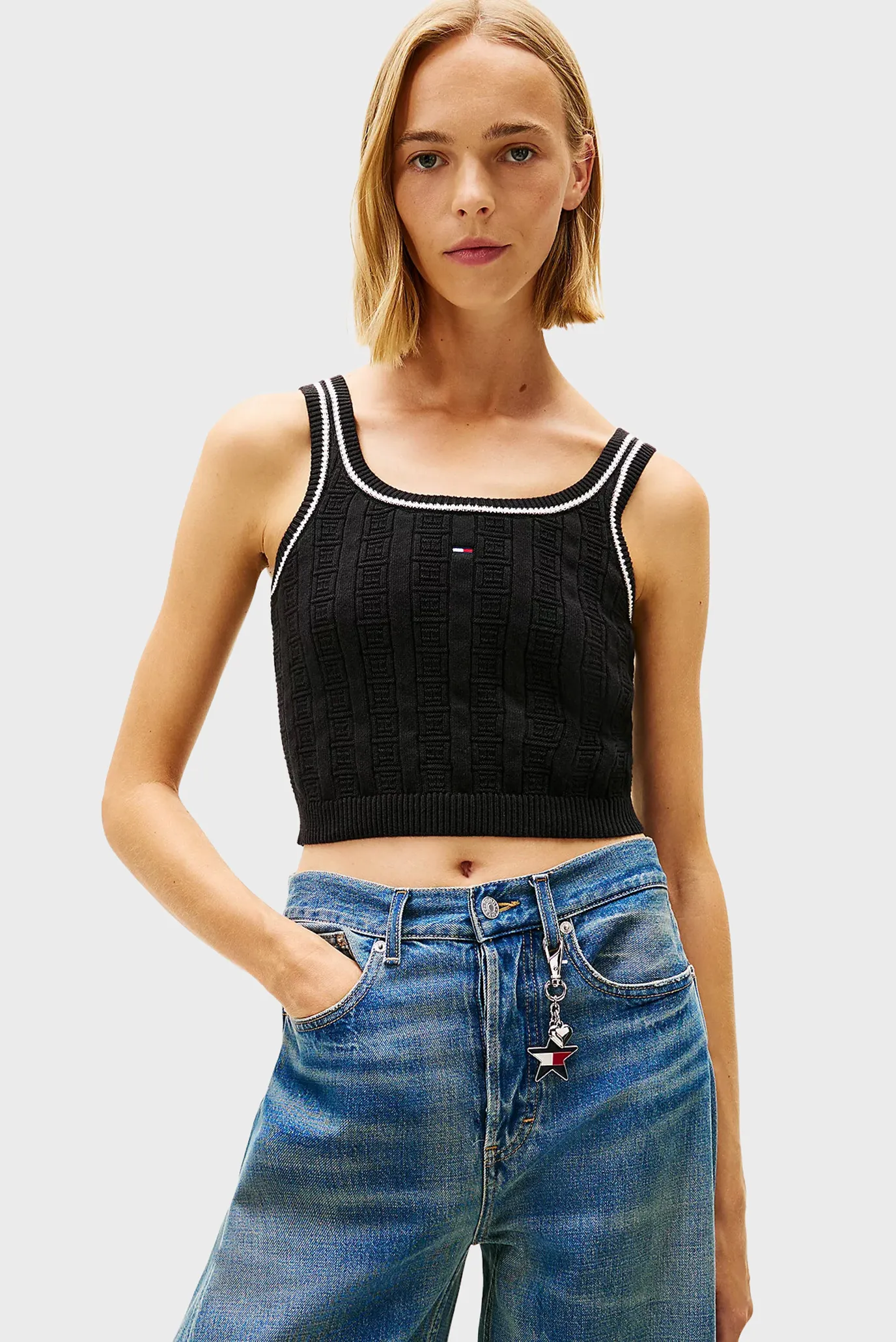 Топ TJW FLAG CABLE CROPPED TANK 1