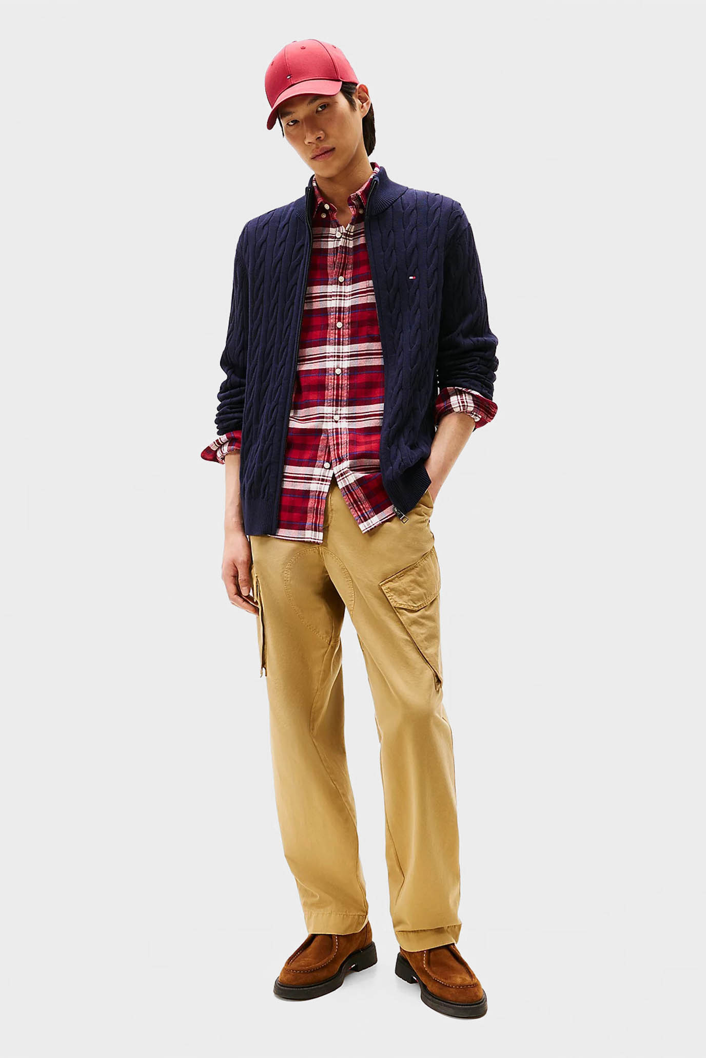 Свитер CLASSIC COTTON CABLE ZIP THROUGH 3