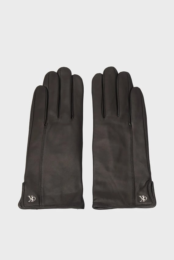 Перчатки METAL CK LEATHER GLOVES Calvin Klein