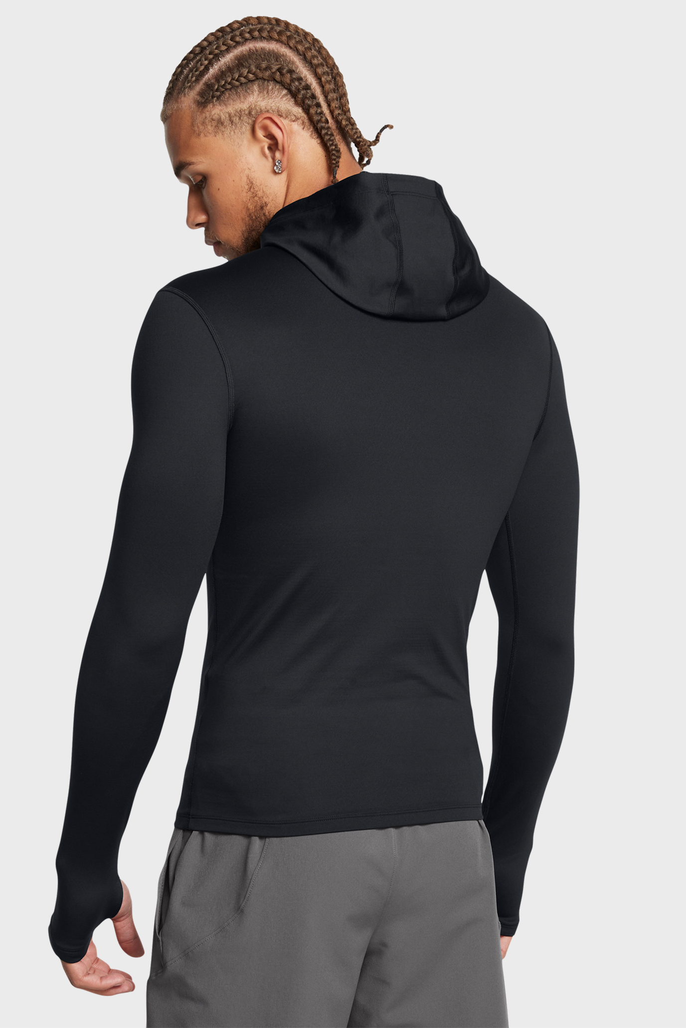 Мужское черное худи UA CG Elite Scuba Hdy 2