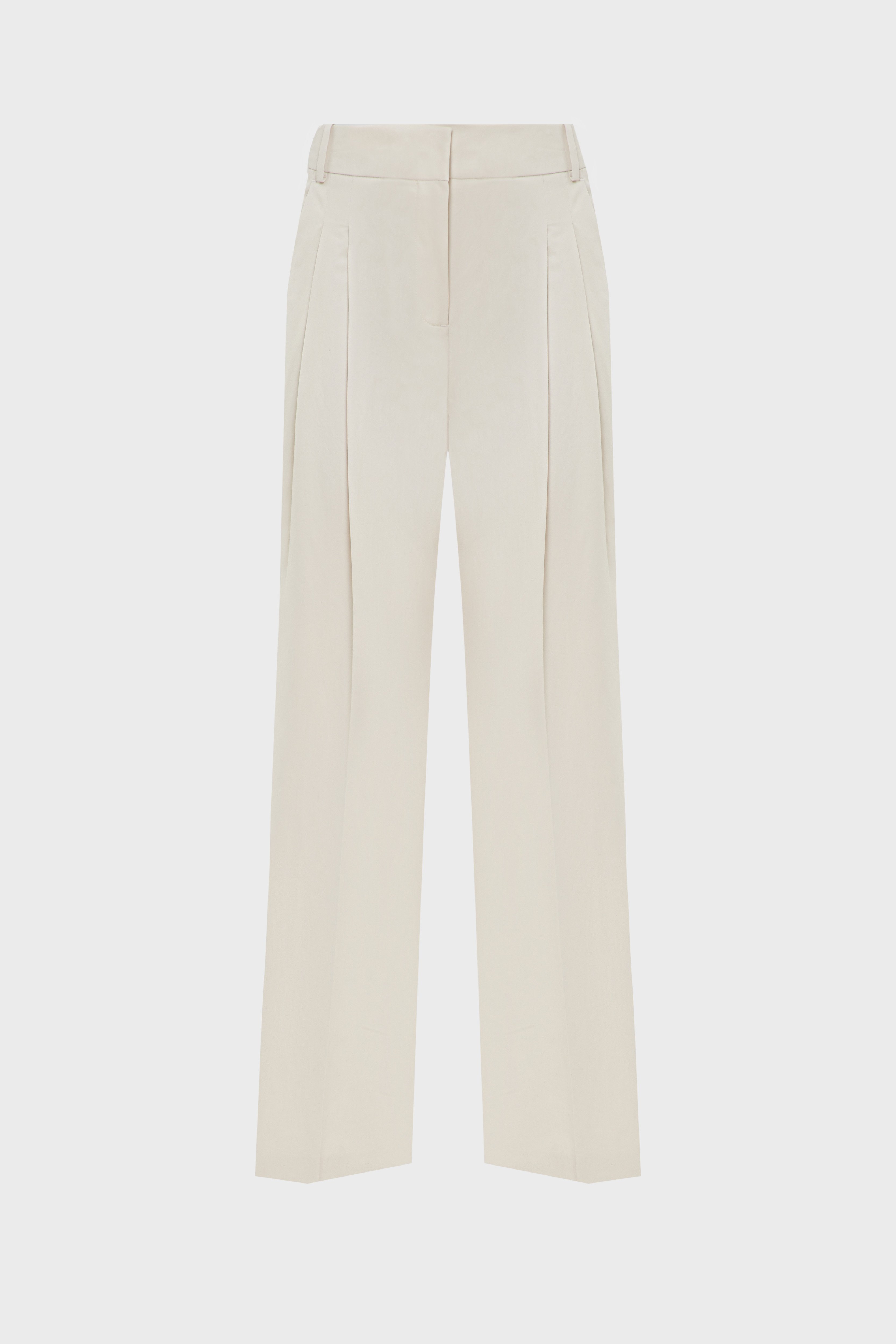 Штаны/COTTON BLEND WIDE LEG PANT 1