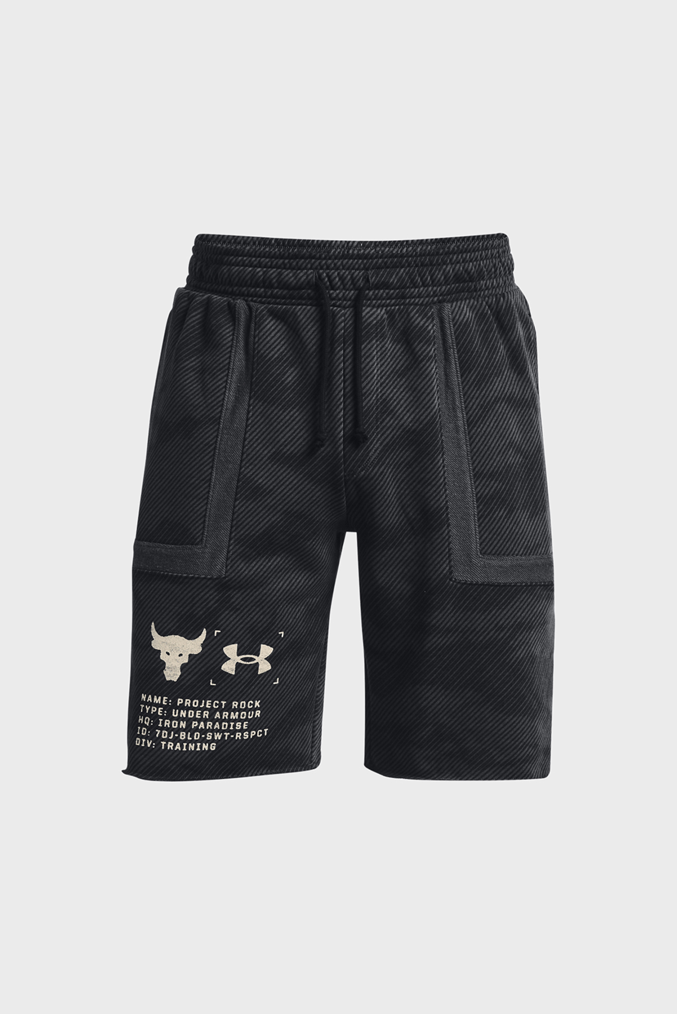 Мужские черные шорты UA Pjt Rk Hvywt Terry Sts 11