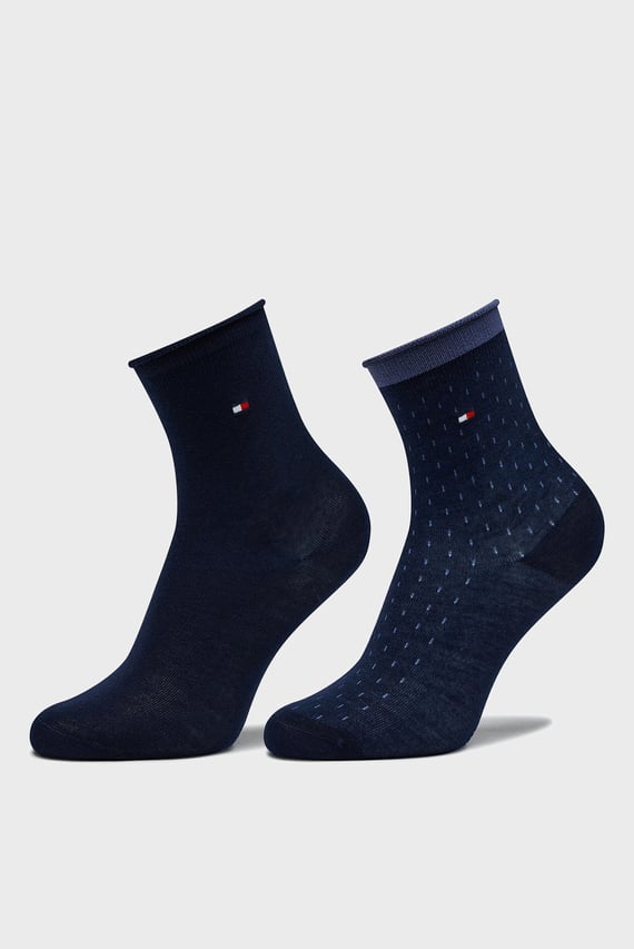 Носки/TH WOMEN SHORT SOCK 2P DROPPED NDL ROLL TOP