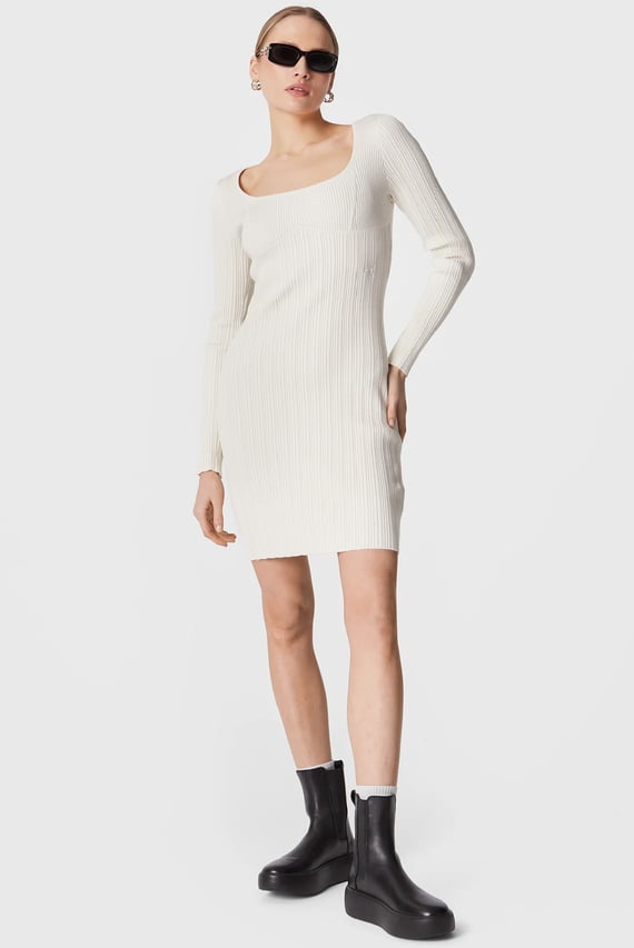 Платье BUSTIER SWEATER DRESS