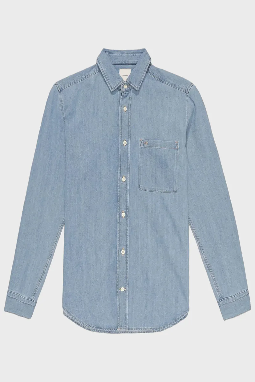 Рубашка LYOCELL BLEACHED BLUE L S SHIRT 5