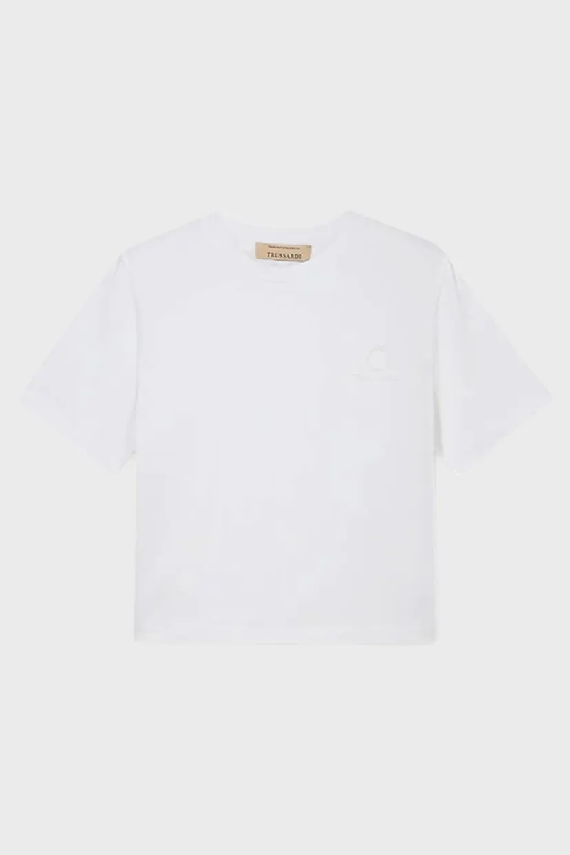 Футболка WTS00J08 BOXY FIT T-SHIRT WITH SIDE SLIT 5
