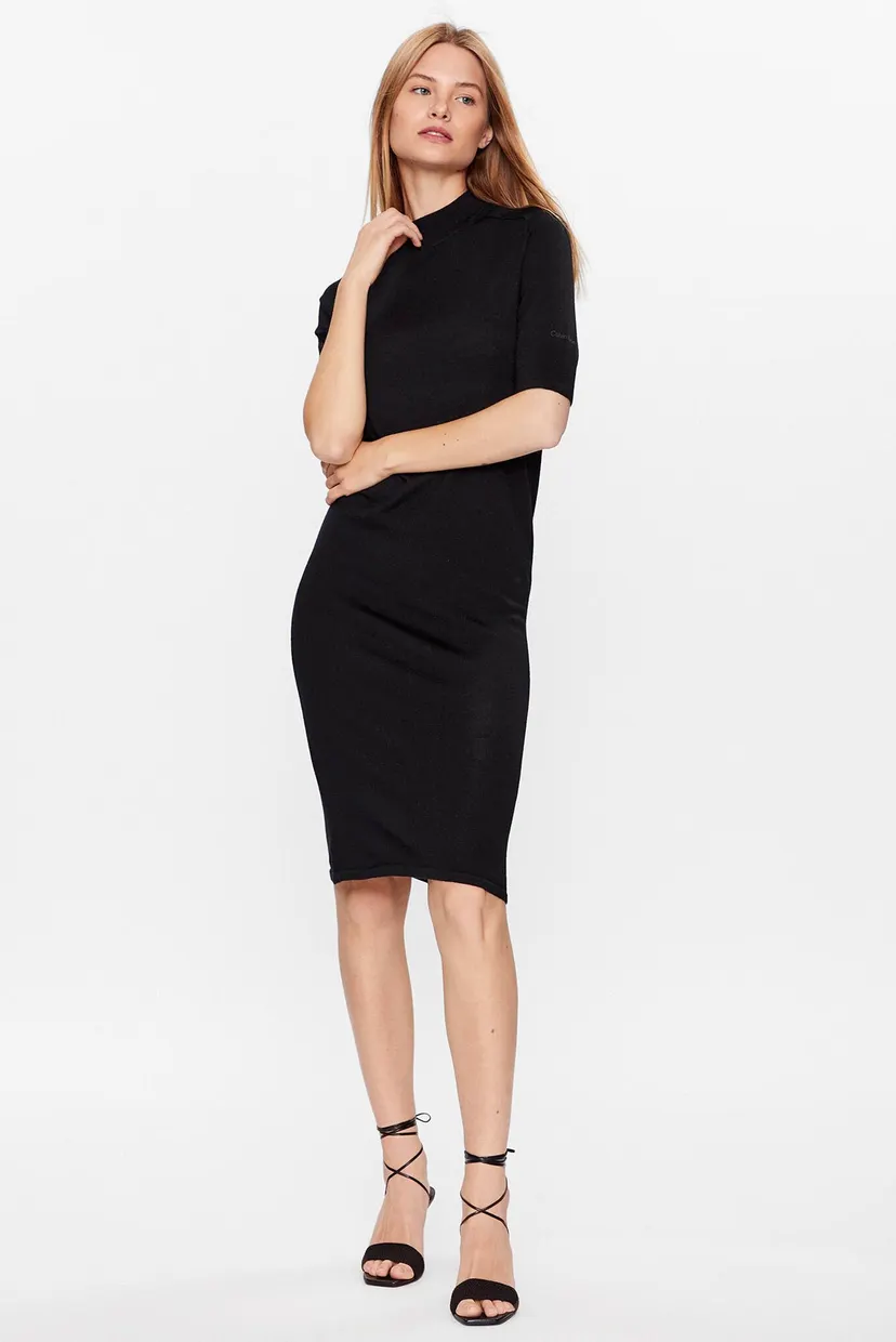 Көйлек EXTRA FINE WOOL SLEEVE DRESS 3