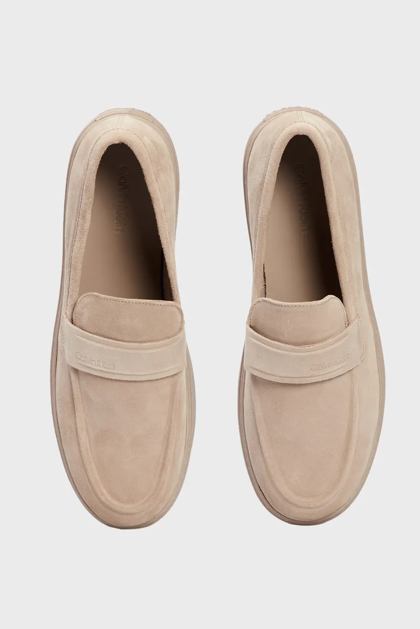 Мужские бежевые замшевые лоферы LOW TOP MOC HYBRID SUE 8