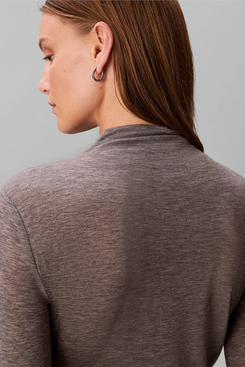 Гольф LS WOOL TENCEL MOCK NK TOP 3