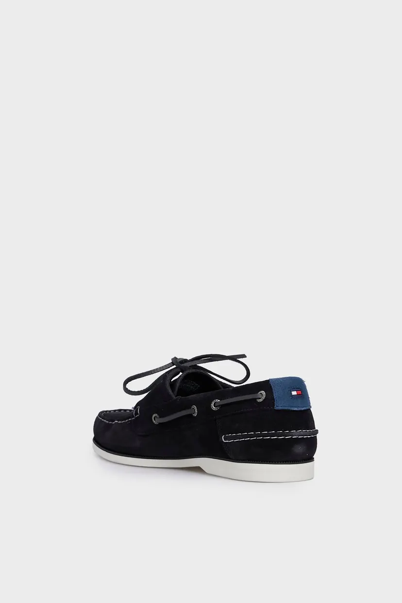 Мужские темно-синие замшевые топсайдеры TH BOAT SHOE CORE SUEDE 5