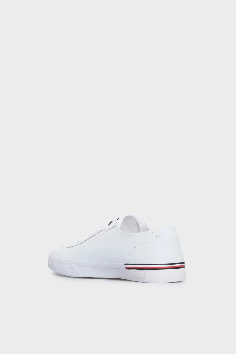 Мужские белые кожаные кеды CORPORATE VULC LEATHER 5