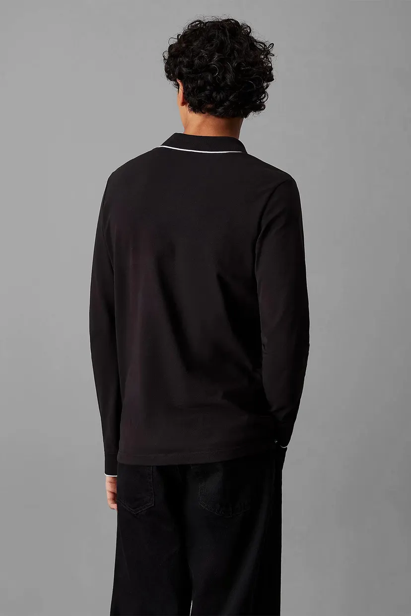 Поло с длинным рукавом STRETCH PIQUE TIPPING LS POLO 3