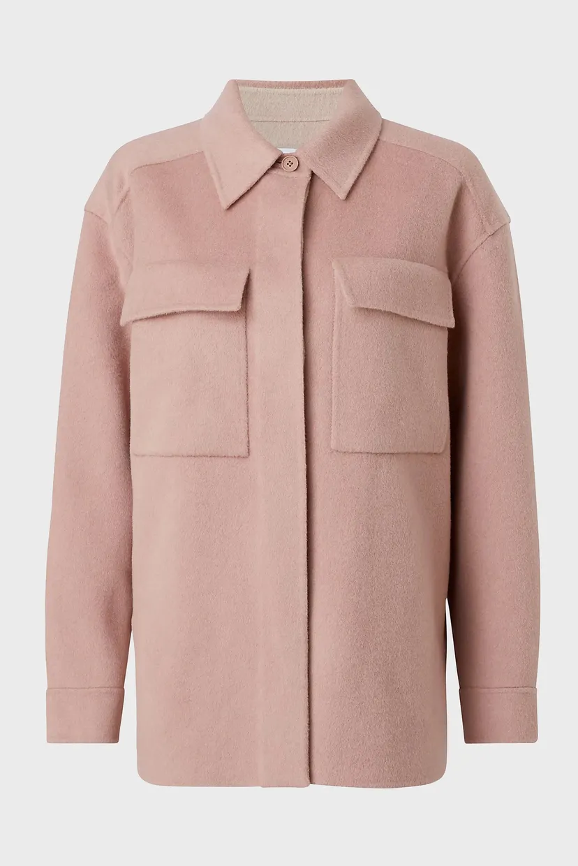 Куртка демисезонная DOUBLE FACED WOOL SHACKET 10