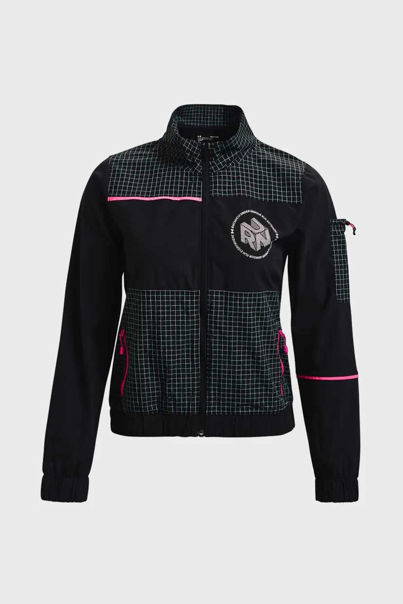 Женская черная ветровка UA Run Anywhere STORM Jacket 11