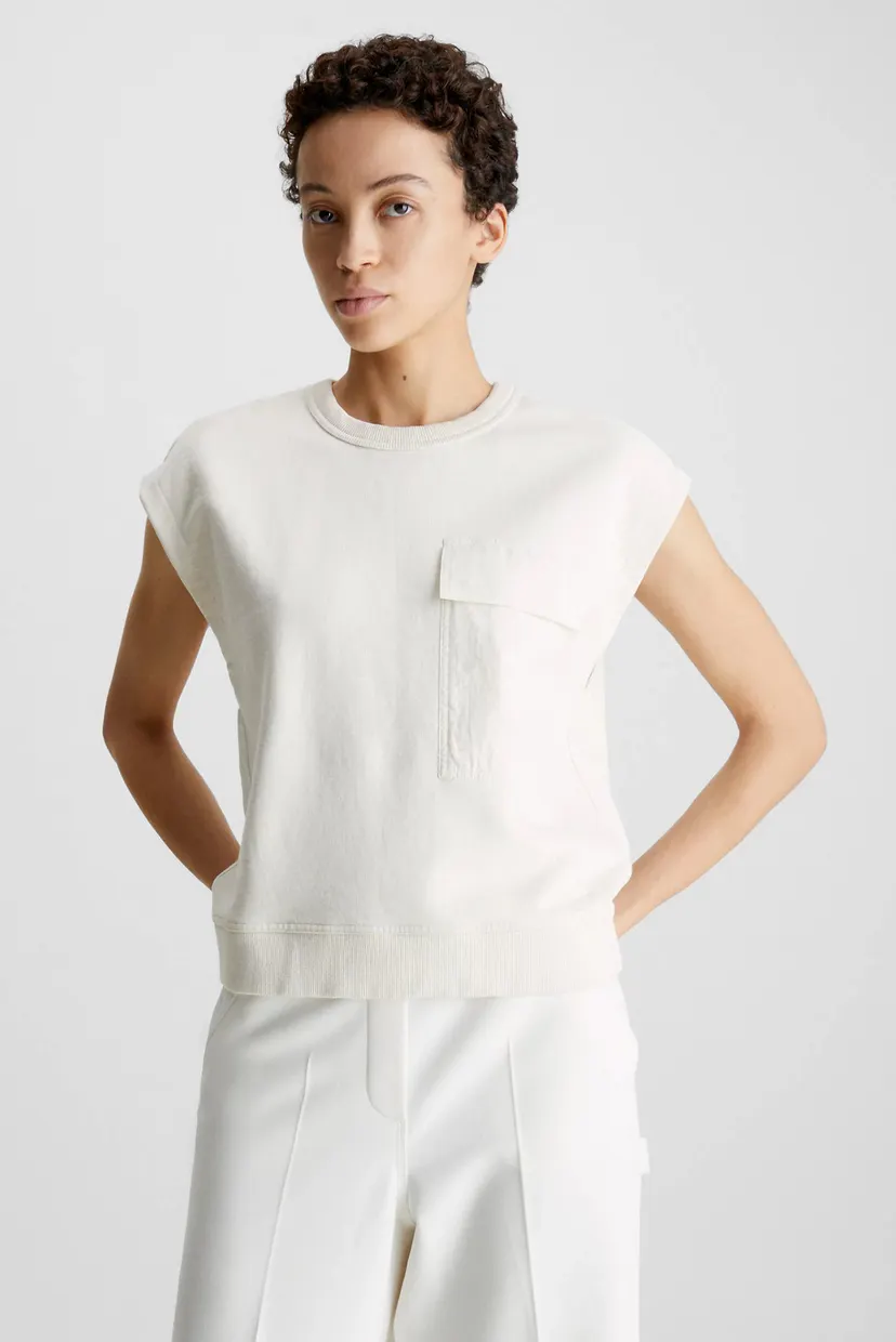 Футболка TEXTURED COTTON BLEND SWEATSHIRT 6