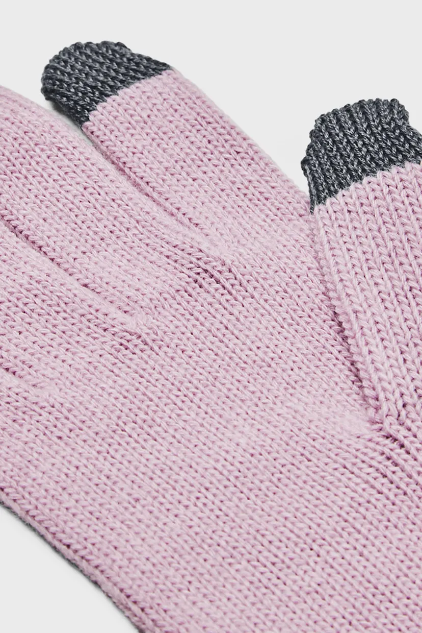 Женские розовые перчатки UA Around Town Gloves 6