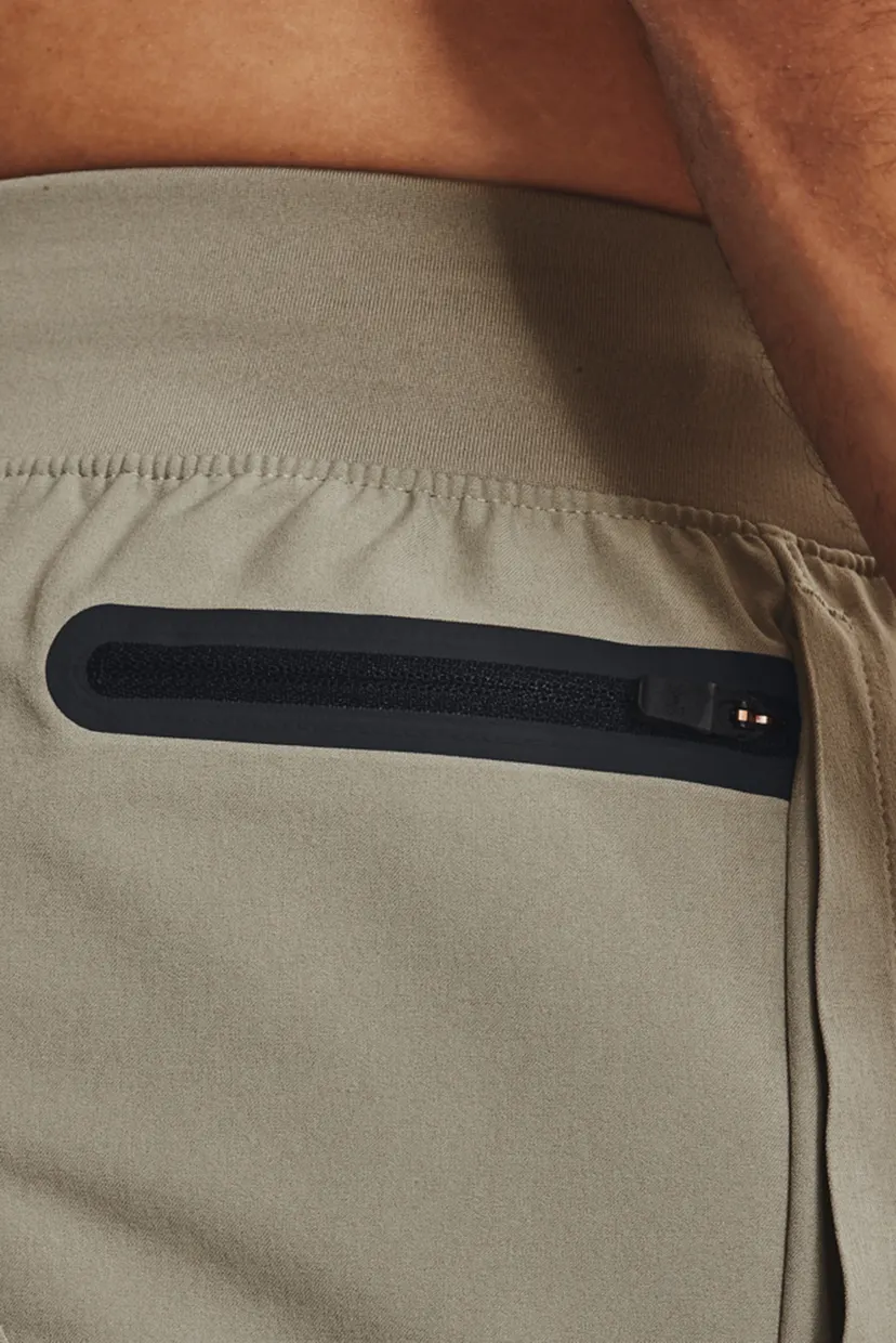 Мужские бежевые спортивные брюки UA UNSTOPPABLE TAPERED PANTS 4