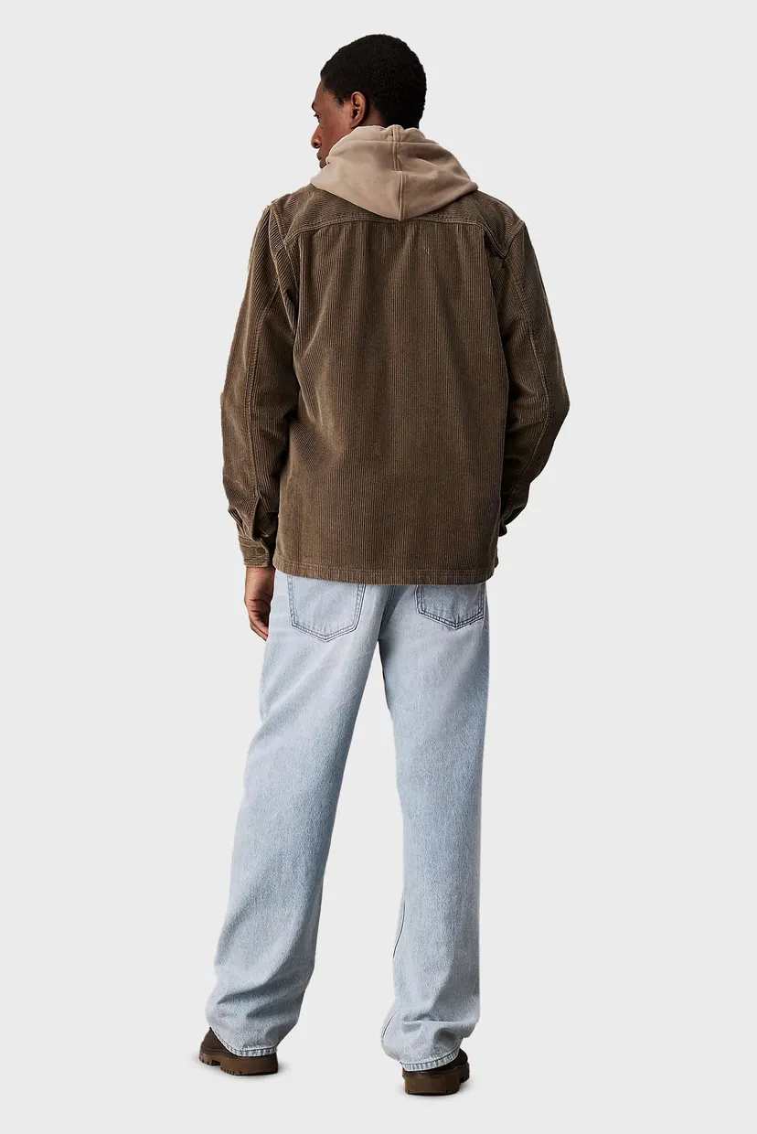 Мужская коричневая вельветовая рубашка CORDUROY OVERSHIRT 3