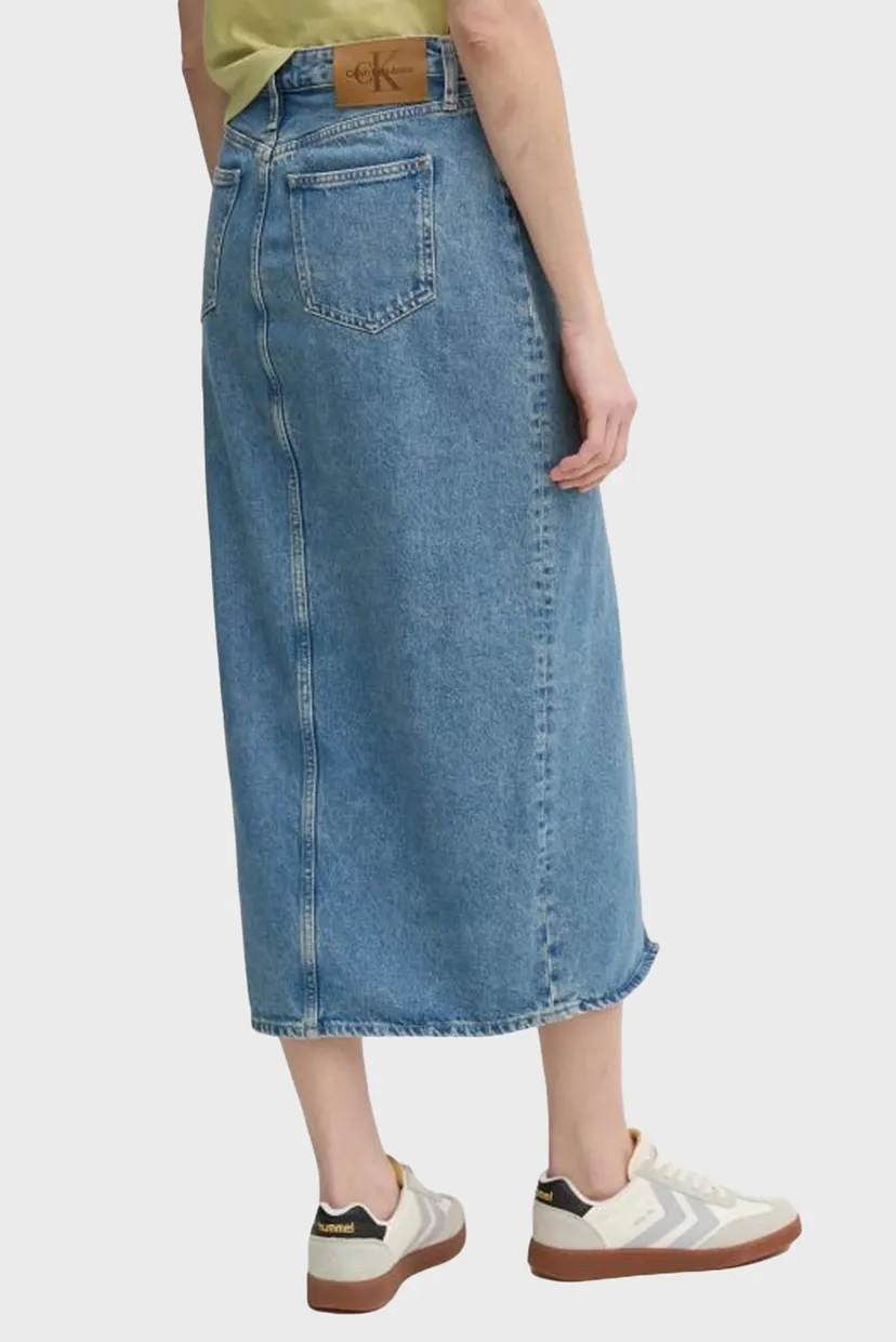 Женская синяя джинсовая юбка MAXI SKIRT 3