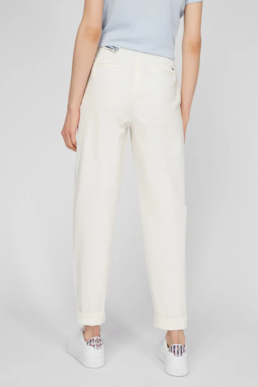 Женские белые брюки CO MODERN TAPERED CHINO 4