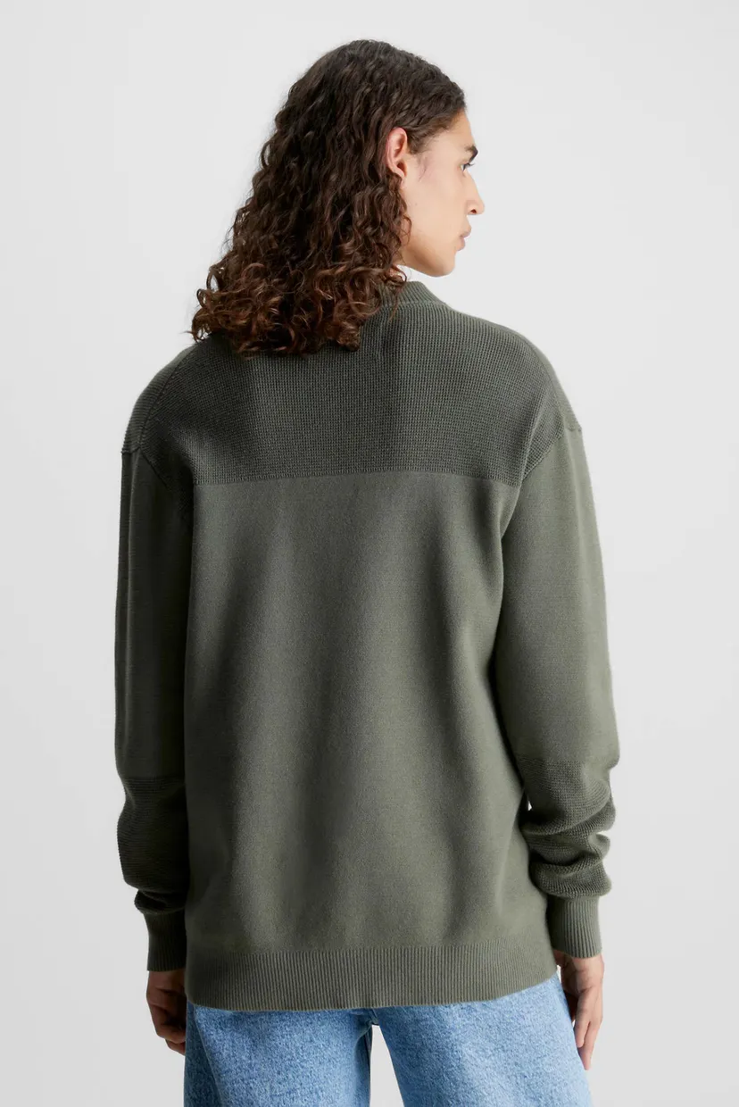 Свитер WOVEN TAB SWEATER 3