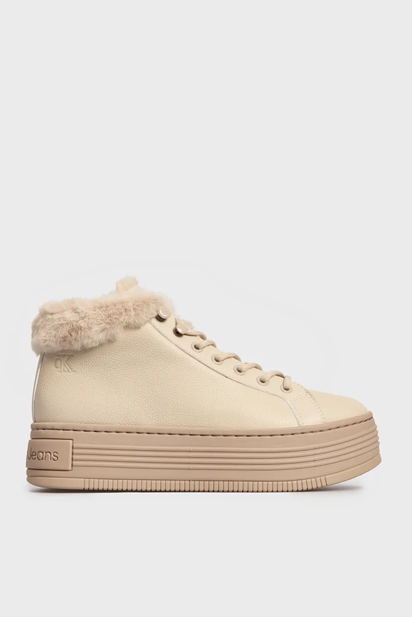 Женские бежевые хайтопы BOLD PLATF LOW LACEUP MG LTH 1