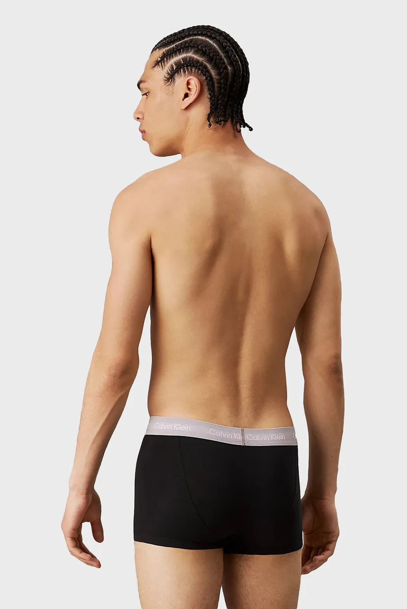 Мужские черные боксеры (3 шт) LOW RISE TRUNK 3