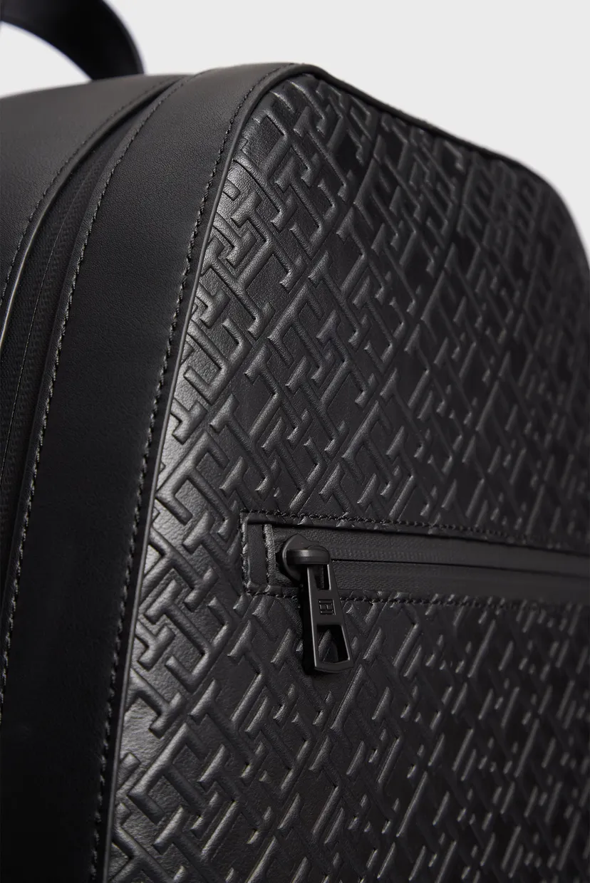 Мужской черный рюкзак TH MONOGRAM BACKPACK 6