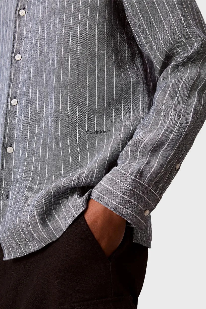 Рубашка LS YD PINSTRIPE LINEN CLASSIC SH 5