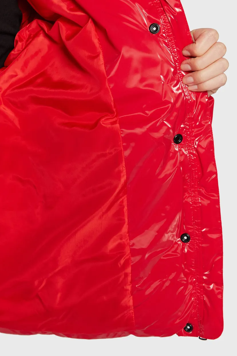 Женская красная куртка HIGH FILLED WIDE PUFFER JACKET 6