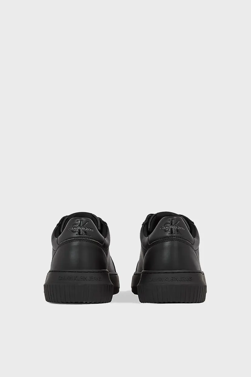 Мужские черные кожаные сникерcы CHUNKY CUPSOLE MONO LTH 4