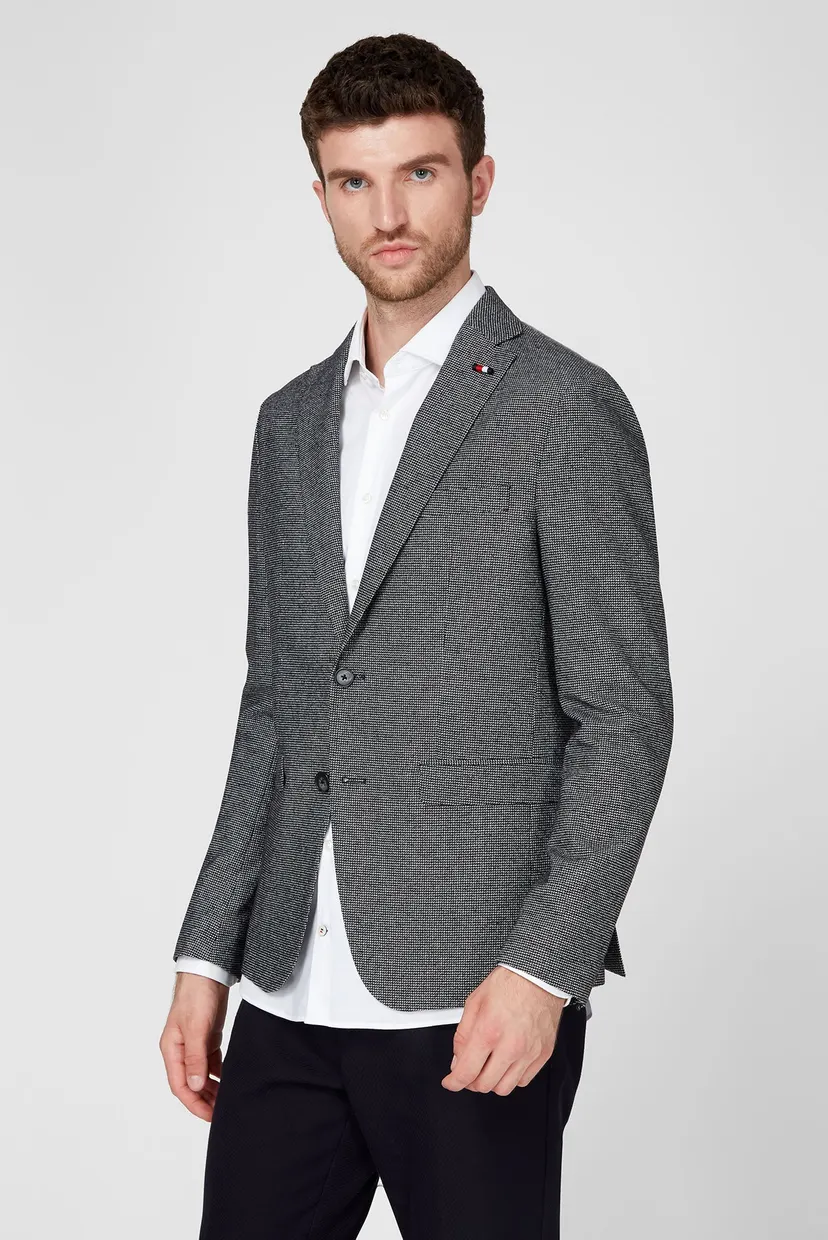 Мужской серый пиджак FKS SLIM FIT LAPEL 3