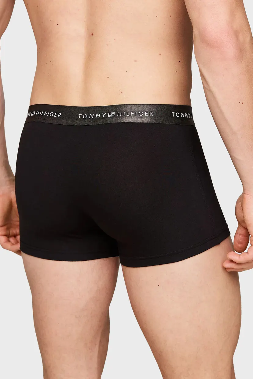 Мужские черные боксеры (3 шт) TRUNK METALLIC WB 4