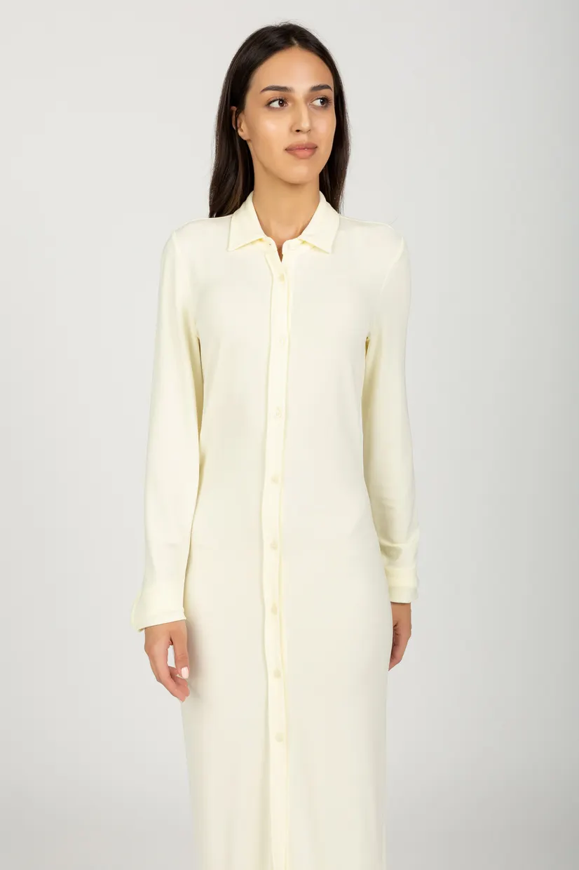 Платье FLUID CREPE MAXI SHIRT DRESS 5